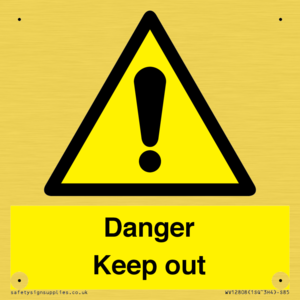 WV12808: Danger Keep out