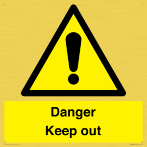 WV12808: Danger Keep out