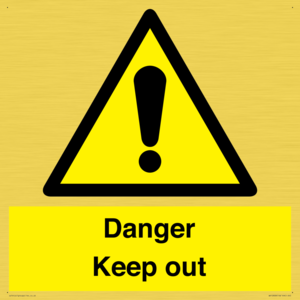 WV12808: Danger Keep out