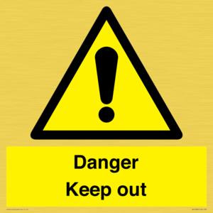 WV12808: Danger Keep out