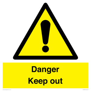 WV12808: Danger Keep out