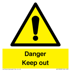 WV12808: Danger Keep out