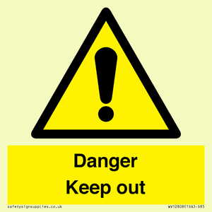 WV12808: Danger Keep out