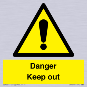 WV12808: Danger Keep out