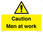 WV12810: Caution Men at work