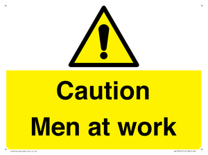 WV12810: Caution Men at work