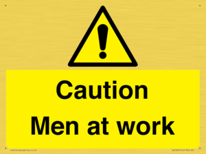 WV12810: Caution Men at work