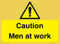 WV12810: Caution Men at work