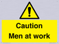 WV12810: Caution Men at work