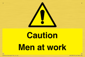 WV12810: Caution Men at work