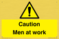 WV12810: Caution Men at work