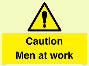 WV12810: Caution Men at work