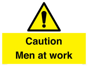 WV12810: Caution Men at work