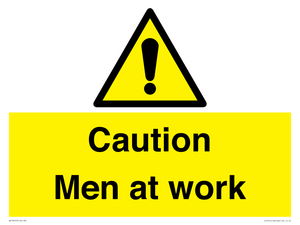 WV12810: Caution Men at work