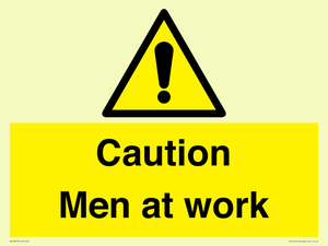 WV12810: Caution Men at work