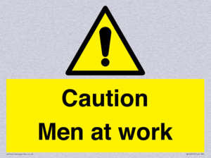 WV12810: Caution Men at work