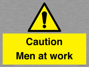 WV12810: Caution Men at work