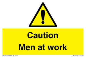 WV12810: Caution Men at work