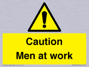 WV12810: Caution Men at work