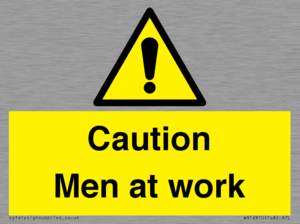 WV12810: Caution Men at work