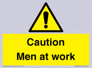 WV12810: Caution Men at work