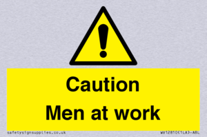 WV12810: Caution Men at work