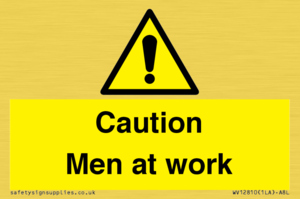 WV12810: Caution Men at work