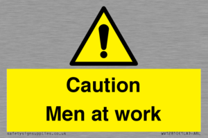 WV12810: Caution Men at work