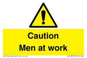 WV12810: Caution Men at work