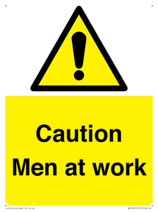 WV12810: Caution Men at work