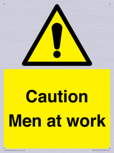WV12810: Caution Men at work