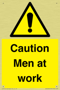 WV12810: Caution Men at work
