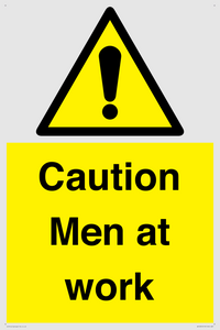 WV12810: Caution Men at work