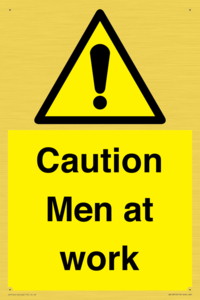 WV12810: Caution Men at work