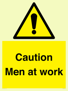WV12810: Caution Men at work