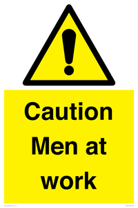 WV12810: Caution Men at work