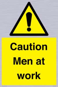 WV12810: Caution Men at work