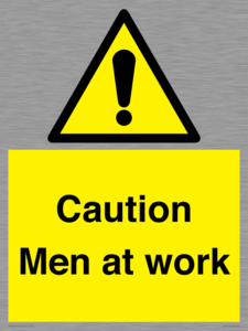 WV12810: Caution Men at work