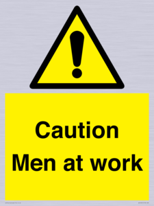 WV12810: Caution Men at work