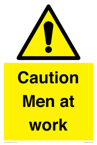 WV12810: Caution Men at work