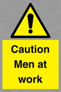 WV12810: Caution Men at work