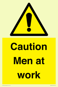 WV12810: Caution Men at work