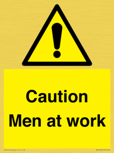 WV12810: Caution Men at work
