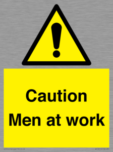 WV12810: Caution Men at work