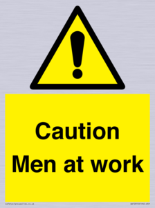 WV12810: Caution Men at work