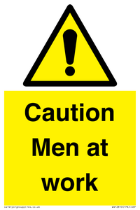 WV12810: Caution Men at work