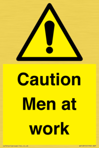 WV12810: Caution Men at work