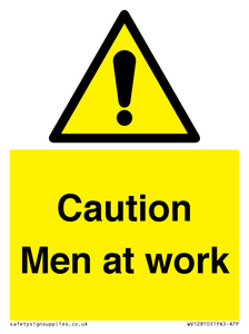 WV12810: Caution Men at work