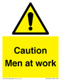 WV12810: Caution Men at work