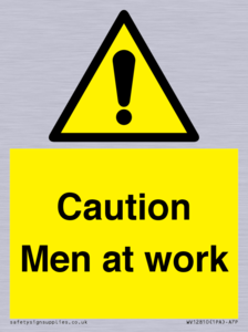 WV12810: Caution Men at work